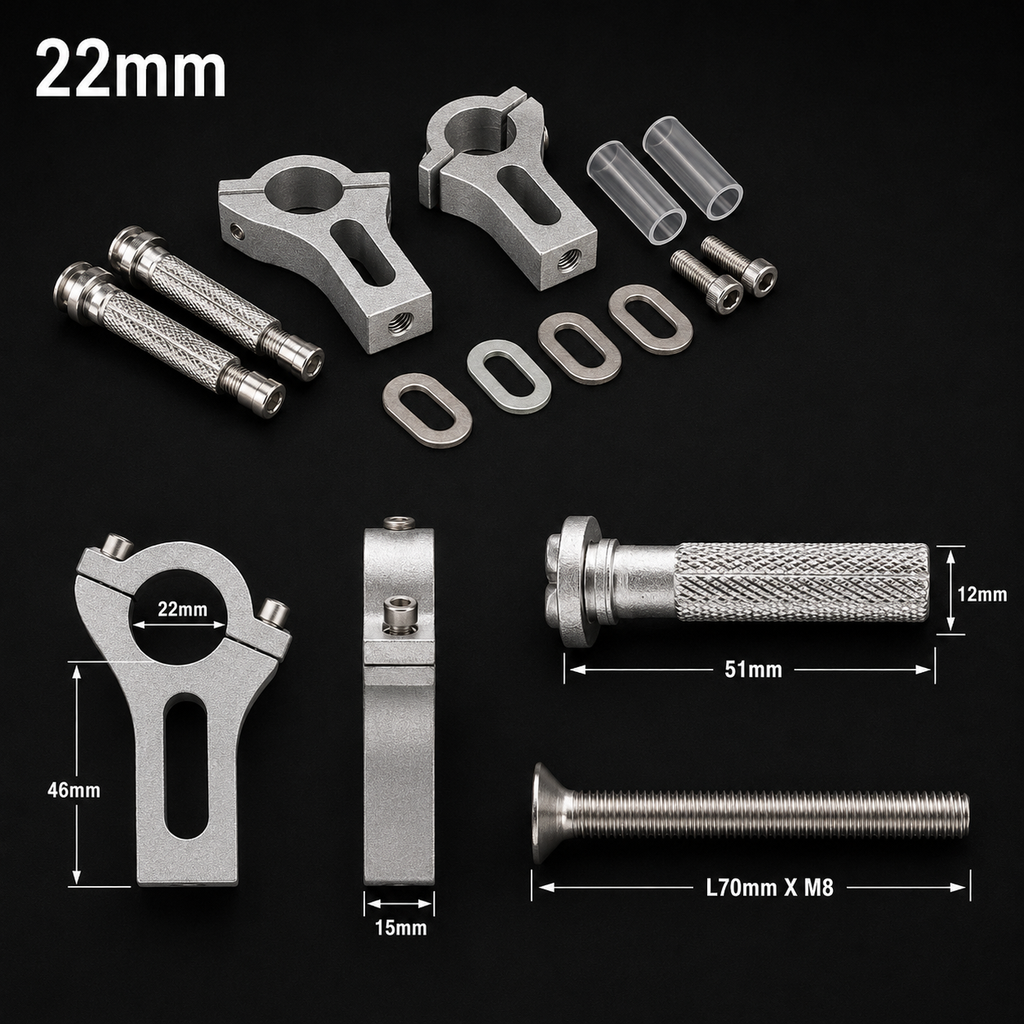 Motorcycle Handguards 22/28mm – Universal Fit