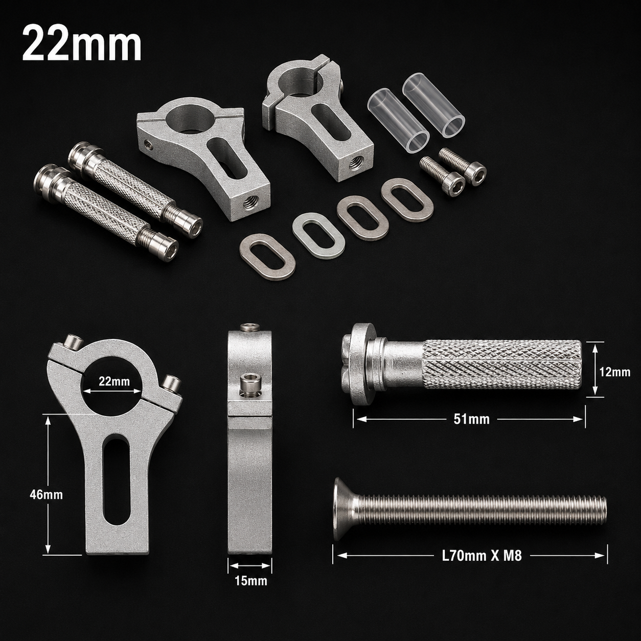 Motorcycle Handguards 22/28mm – Universal Fit