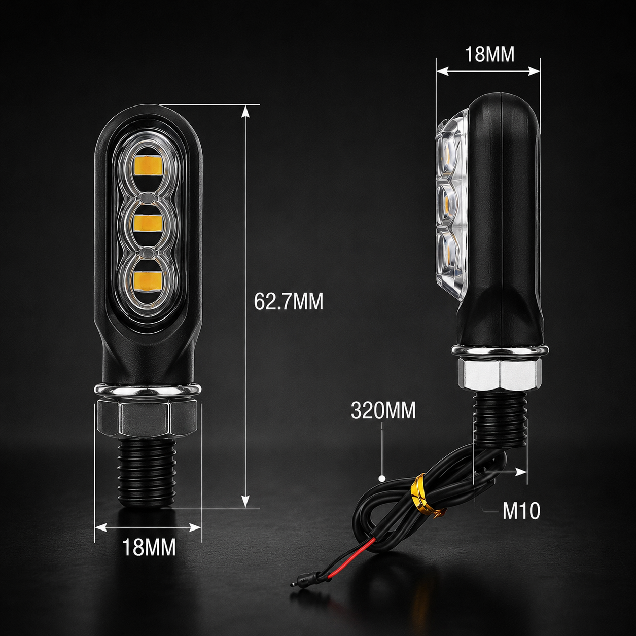 Mini LED Turn Signals 2x