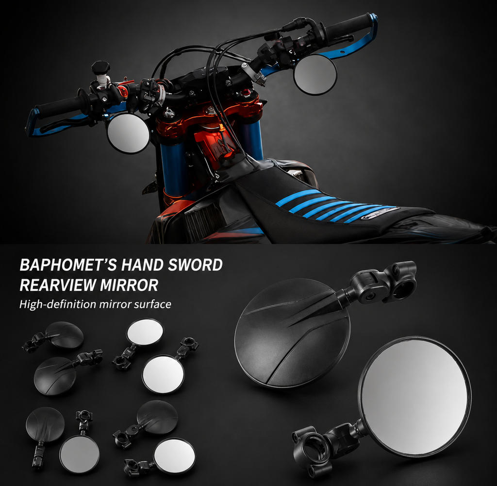 Universal Rotating Handlebar Mirror – Bike/Motorcycle
