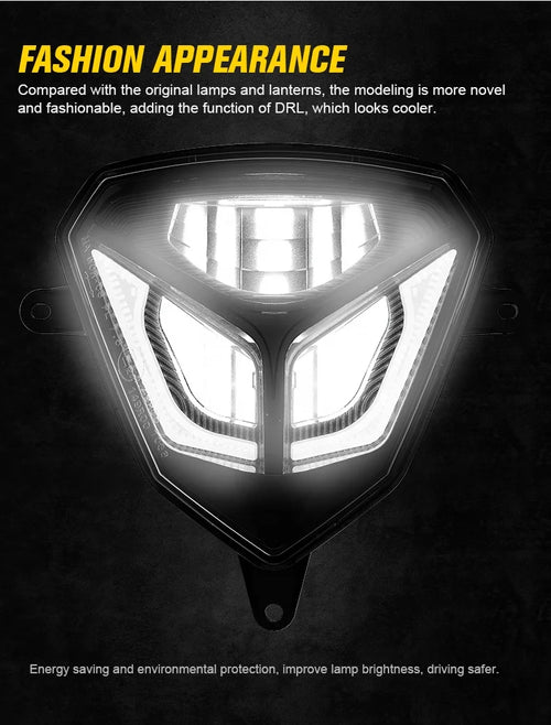 BETA RR / Xtrainer LED Headlight – Dual Sport Enduro Racing Assembly (2020–2024, 250/300)