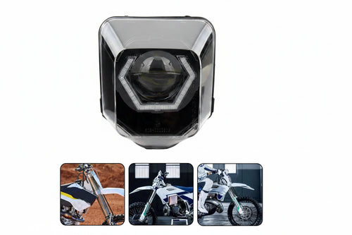 App-Control RGBW LED Headlight – Husqvarna 701 SM/TE/FE,125-300ccm Angel Eye Style (2014–2023)